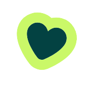 Icono corazón verde