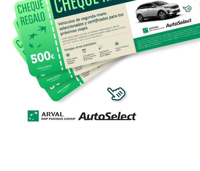 Cheques Regalo 500€ Arval AutoSelect
